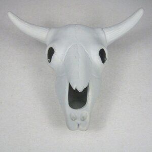 FAUX Horned Skull Pottery Blank Vintage Pottery Southwestern Steer Bull Skull